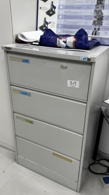 1 Hängeregistraturschrank, 4-zugig